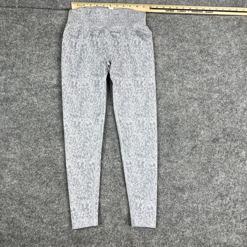 Leopard‎ Print Leggings Womens Size Large Gray High Waist Stretch Activewear